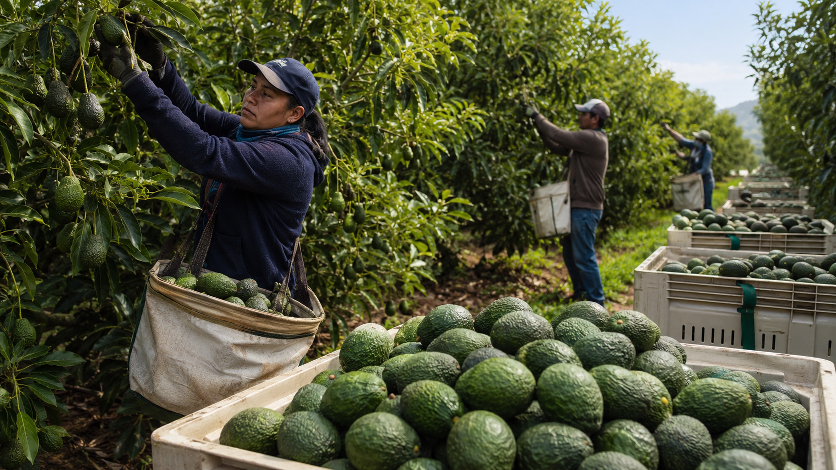 Cosecha de Palta